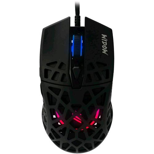 NOUA WIDOW MOUSE GAMING USB 7 TASTI 7.200 DPI STRUTTURA NIDO D'APE INTERRUTTORI HUANO LUNGA DURATA NERO
