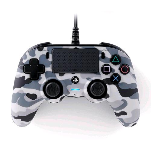 NACON CAMO COMPACT CONTROLLER ANALOGICO LUMINOSO CON CAVO PER PLAYSTATION 4 CAMOUFLAGE GREY 
