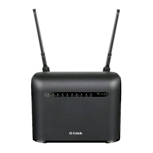 D-LINK DWR-953V2 ROUTER LTE WIRELESS AC1200 CAT4 4G 4 PORTE GIGABIT ANTENNE ESTERNE BLACK