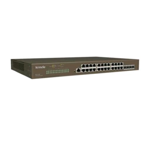 TENDA TEG5328F SWITCH 24 PORTE GIGABIT 10/100/1000 RJ45 +4P SFP +1P Console L3 MANAGED 1U 19-inch