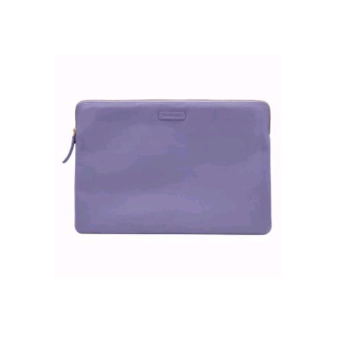 DBRAMANTE 1928 LAPTOP 15"/MACBOOK PRO 16" PARIGI SLEEVE IN PELLE CON ZIP VIOLA