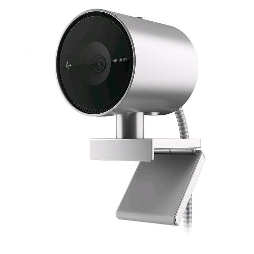 HP 950 WEBCAM 4K PRO 60 FPS CAMPO VISIVO 103° ZOOM DIGITALE 5x RICONOSCIMENTO FACCIALE PER LA MESSA A FUOCO SENSORE AUTOMATICO LUCE ARGENTO