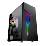 ITEK MAJES 30 CASE FULL TOWER ATX EATX MICRO ATX MINI-ITX PANNELLO LATERALE IN VETRO TEMPERATO GRIGLIA RGB ADDRESSABLE CON TELECOMANDO 2xUSB 3.0 1x12CM VENTOLA ARGB BLACK