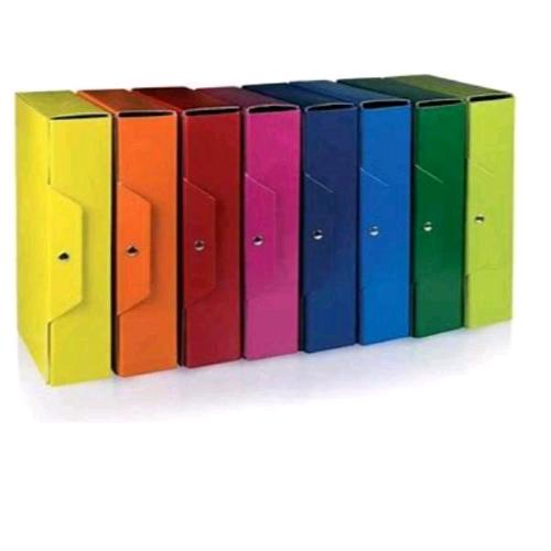 BREFIOCART SCATOLE PORTA PROGETTI IN PRESSOPAN  350X250X150 mm CON BOTTONE VERDE CONF 5 Pz.