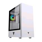 ITEK VERTIBRA S210 CASE MIDDLE TOWER GAMING ATX MICRO ATX MINI-ITX PANNELLO LATERALE IN VETRO TEMPERATO 2xUSB 3.0 1x12CM VENTOLA ARGB WHITE
