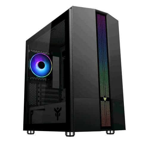 ITEK LIFLIG B41 CASE MINI TOWER GAMING MICRO ATX MINI-ITX PANNELLO LATERALE IN VETRO TEMPERATO 2xUSB 3.0 1x12CM VENTOLA ARGB BLACK