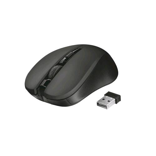 TRUST MYDO SILENT MOUSE OTTICO WIRELESS 1.800 DPI CON RICEVITOTRE USB NERO