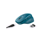 TRUST OZAA RECHARGEABLE MOUSE OTTICO RICARICABILE WIRELESS RICEVITORE USB ERGONOMICO 6 PILSANTI 2.400 DPI BLU