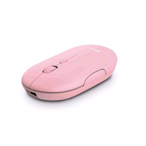 TRUST PUCK MOUSE OTTICO RICARICABILE WIRELESS RICEVITORE USB 1.600 DPI ROSA