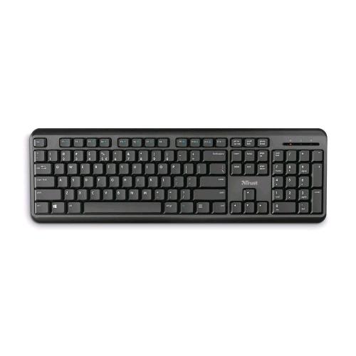 TRUST ODY TASTIERA WIRELESS  2.4GHz QUERTY ITALIANO BLACK