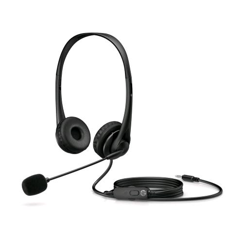 HP CUFFIE STEREO G2 CON MICROFONO JACK 3.5MM BLACK 