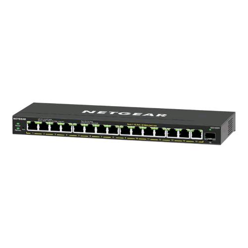 NETGEAR GS316EPP-100PES SWITCH 16 PORTE GESTITO 15 x 10/100/1000 (PoE+) + 1 x SFP PoE+ (231 W)