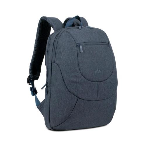 RIVACASE ZAINO MODERNO PER NOTEBOOK FINO A 14" IMPERMEABILE GRIGIO SCURO