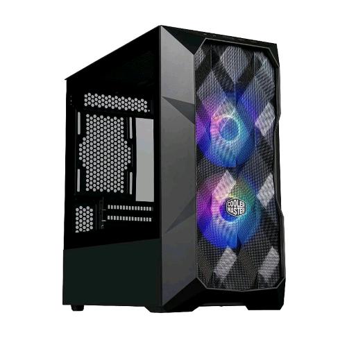COOLER MASTER MASTERBOX TD300-KGNN-S00 CASE MINI TOWER MESH ARGB MINITX/MATX PANNELLO LATERALE IN VETRO TEMPERATO 2XUSB 2XVENTOLE SICKLE FLOW PWM ARGB INCLUSE BLACK 