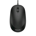 PHILIPS SPK7207B/00 MOUSE OTTICO CON FILO 1.200 DPI AMBIDESTRO USB-A BLACK