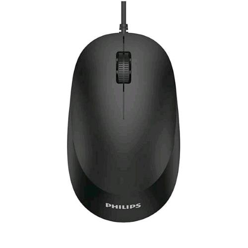 PHILIPS SPK7207B/00 MOUSE OTTICO CON FILO 1.200 DPI AMBIDESTRO USB-A BLACK