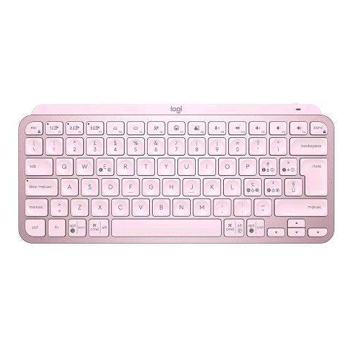 LOGITECH MX KEYS MINI TASTIERA ILLUMINATA WIRELESS BLUETOOTH QUERTY LED COMPATTA ITALIANO ROSA