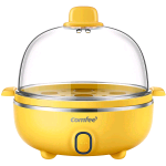 COMFEE VAPORIERA CUOCI UOVA 0.3 LT IDEALE PER VERDURE PATATA CUOCE FINO A 7 UOVA CONTEMPORANEAMENTE GIALLO