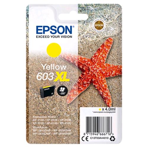 EPSON 603XL CARTUCCIA INK JET GIALLO 4 ML 