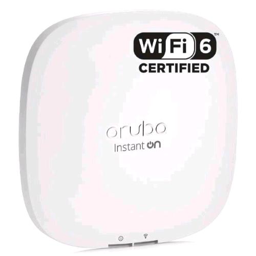 HPE ARUBA INSTANT ON AP22 (RW) ACCESS POINT WI-FI 6 802.11ax BLUETOOTH DUAL BAND 2.4GHz-5GHz Poe+