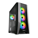 SHARKOON TG7M RGB CASE TOWER MINI-ITX MICRO-ATX ATX EATX PANNELLO LATERALE IN VETRO TEMPERATO2xUSB3.0 4xVENTOLE RGB 120MM BLACK