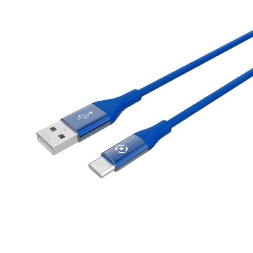 CELLY CAVO ADATTATORE USB MASCHIO USB-C MASCHIO 3A 1MT BLU