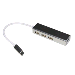 LINK LKADAT127 ADATTATORE DI RETE USB-C + HUB 3 PORTE USB 2.0 SILVER 