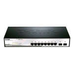 D-LINK DGS-1210-10 SWITCH 10 PORTE LAN RJ-45 10/100/1000 2 PORTE UPLINK SFP COLORE NERO GARANZIA ITALIA