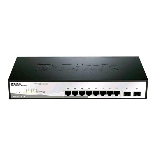 D-LINK DGS-1210-10 SWITCH 10 PORTE LAN RJ-45 10/100/1000 2 PORTE UPLINK SFP COLORE NERO GARANZIA ITALIA