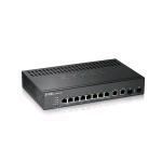 ZYXEL GS2220-10-EU0101F SWITCH DI RETE GESTITO L2 8 x 10/100/1000 + 2 x combo Gigabit SFP MONTABILE SU RACK NERO