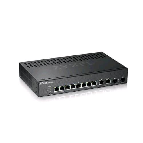ZYXEL GS2220-10-EU0101F SWITCH DI RETE GESTITO L2 8 x 10/100/1000 + 2 x combo Gigabit SFP MONTABILE SU RACK NERO