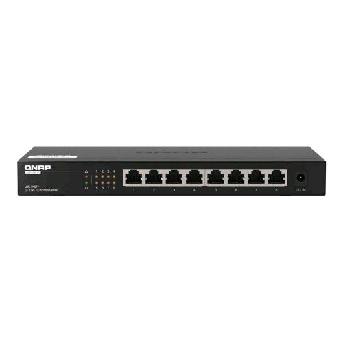 QNAP QSW-1108-8T SWITCH 8 PORTE NON GESTITO 8 x 10/100/1000/2.500 BLACK