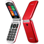BRONDI STONE+ DUAL SIM 2.4" CLAMSHELL FLIP ATTIVO FOTOCAMERA TASTI CHIAMATA DIRETTA TORCIA ITALIA RED