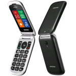 BRONDI STONE+ DUAL SIM 2.4" CLAMSHELL FLIP ATTIVO FOTOCAMERA TASTI CHIAMATA DIRETTA TORCIA ITALIA BLACK