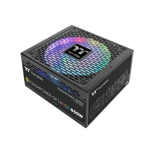 THERMALTAKE TOUGHPOWER GF1 ALIMENTATORE 850W 80 PLUS GOLD ARGB COMPLATAMENTE MODULARE CON VENTOLA RGB DA18 LED BLACK