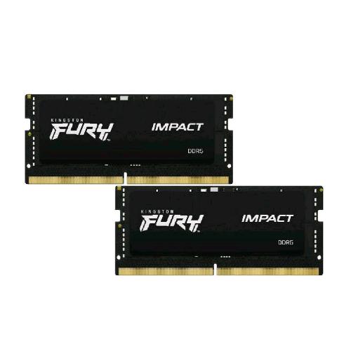 KINGSTON FURY IMPACT KIT MEMORIA RAM 2x32GB TOT 64GB 4.800MHz TIPOLOGIA SO-DIMM TECNOLOGIA DDR5