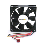 STARTECH VENTOLA COMPUTER CON DOPPIO CUSCINETTO A SFERA 80X25 MM CON CONNETTORE TX3 BLACK