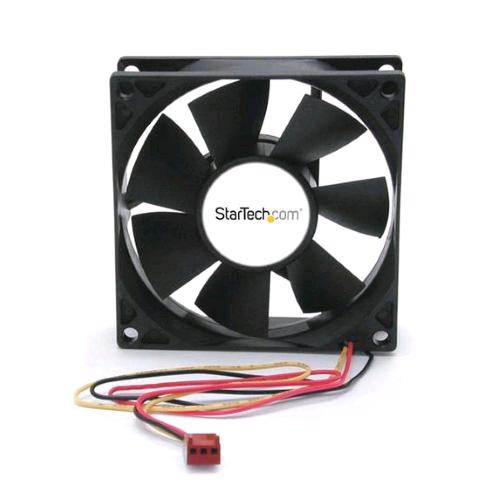 STARTECH VENTOLA COMPUTER CON DOPPIO CUSCINETTO A SFERA 80X25 MM CON CONNETTORE TX3 BLACK