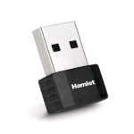 HAMLET HNWU300NN ADATTATORE  NANO USB LAN WIFI 300 MBIT BLACK