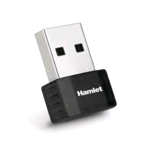 HAMLET HNWU300NN ADATTATORE  NANO USB LAN WIFI 300 MBIT BLACK
