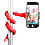 CELLY SNAKEBK FLEXIBLE ASTA SELFIE STICK PER SMARTPHONE E FOTOCAMERA RED
