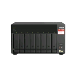 QNAP TS-873A-8G NAS CHASSIS TOWER AMD RYZEN EMBEDDED V1500B 2.2GHz RAM 8GB-8 BAY HDD/SSD 2.5"/3.5" BLACK