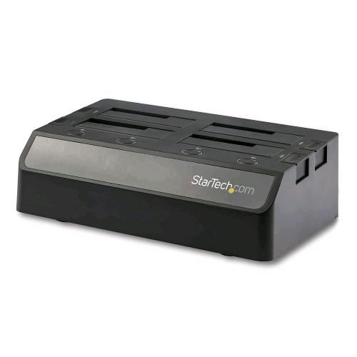 STARTECH DOCKING STATION PER 4 HDD/SSD SATA DA 2.5"/3.5" USB 3.1 10GBPS CON UASP BLACK