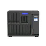 QNAP TVS-H1688X NAS CHASSIS TOWER XEON W-1250 3.3GHz RAM 32GB-12+4 BAY HDD/SSD 2.5"/3.5"-6xRJ45-S.O. QuTS HERO BLACK