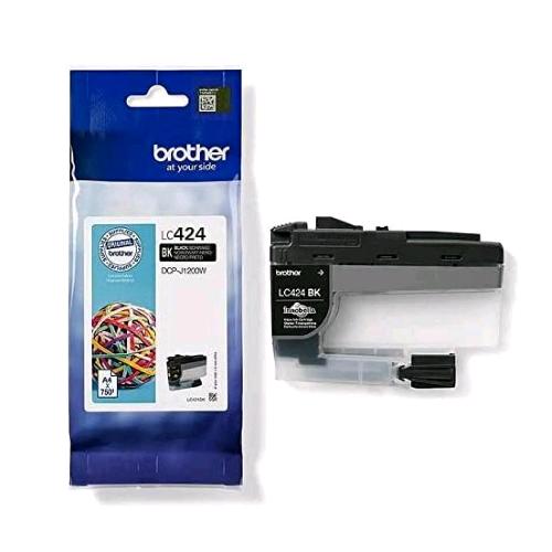 BROTHER LC424BK CARTUCCIA INK-JET NERA A RESA STANDARD PER STAMPANTE DCPJ1200W 750 PAGINE 