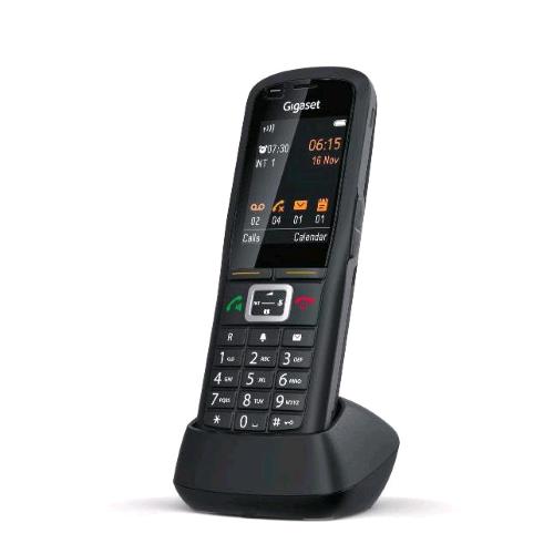 GIGASET R700H PRO TELEFONO DECT DISPLAY A COLORI ILLUMINATO CORNETTA WIRELESS IDENTIFICATORE DI CHIAMATA BLACK 