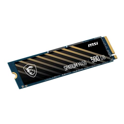 MSI SPATIUM M450 SSD GAMING 500GB M2 NVME 3D NAND PCI EXPRESS 4.0 3600MB/S READ & 2300MB/S WRITE 300TWB