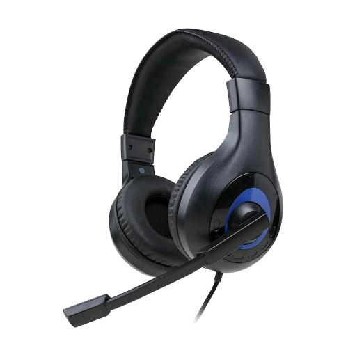 BIGBEN CUFFIE STEREO GAMING A PADIGLIONE WIRED COMPATIBILI CON PS4 PS5 XBOX NINTENDO SWITCH CONTROLLO REMOTO CON COMANDI PER VOLUME E SILENZIAMENTO BLACK