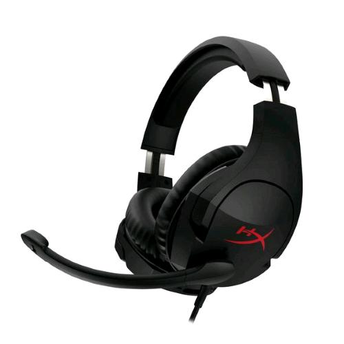 HYPERX CLOUD STINGER CUFFIE GAMING A PADIGLIONE OVER-EAR MICROFONO CON CANCELLAZIONE DEL RUMORE E FUNZIONE SWIVEL-TO-MUTE JACK 3.5MM BLACK RED