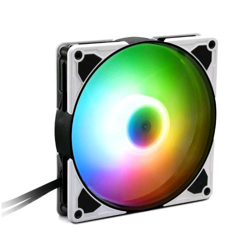 SHARKOON SILENTSTORM VENTOLA 140 PWM RGB CON CUSCINETTI ANTIVIBRAZIONE BIANCO NERO 
